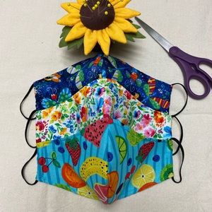 3 Pcs. 3-Layer Face Mask with Filter Pocket